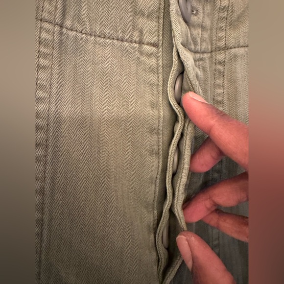 REDONE Khaki Military Army Green Women’s Mini Shorts Size 26 - Picture 9 of 13